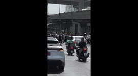 Earthquake sparks panic as locals run into the street in Bangkok