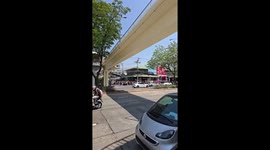 Astonishing view of apartment block collapsing during earthquake in Bangkok