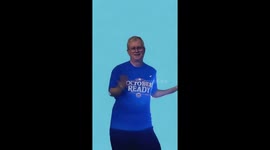 Hubby before The Mets lost the World Series