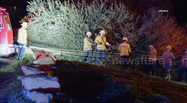 US, Los Angeles: Palos Verdes Estates Cliff Rescue