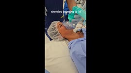 Girl makes bet with doctors that she can count to 10 before going under general anaesthetic