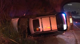 US, Los Angeles: Boyle Heights Solo Rollover Possible DUI