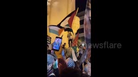 Tunisia: Dozens of protesters took to the streets of Tunis in support of Palestine