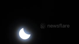 Timelapse of partial Solar Eclipse over England,UK