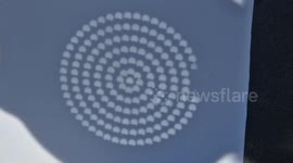Cool way to view solar event as 30% eclipse gets underway in London
