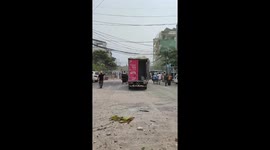 Damaged homes seen in aftermath of Myanmar earthquake