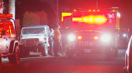 US, Los Angeles: Exposition Park Possible Car Shooting With Victim