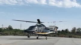 Rajasthan Governor's helicopter emits smoke during takeoff in Pali
