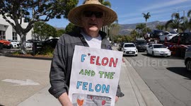 US Senior Citizens Hold Anti-Tesla Rally in Santa Barbara, CA 3