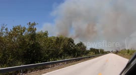 US: Florida Wildfires 2025 - Monroe County Fire