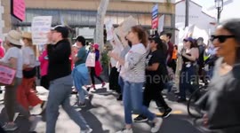 US: Women’s Day March in Santa Barbara