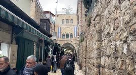 Israel: Muslim citizens on the way to the Al Aqsa Mosque for the Friday Midday Pray
