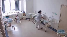 Heroic nurses battle to keep newborn babies safe as earthquake rocks postnatal care centre in China