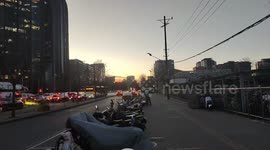 China: Sunset on the Street Scene
