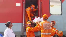 Train passenger killed and dozens injured when coaches derail in India