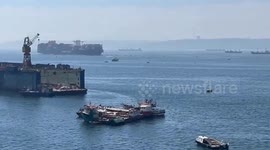Angry fishermen block larger ship in dispute over declining stocks
