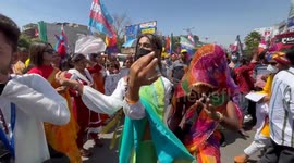 India: LGBT Members take part in pride parade