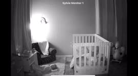 How This Toddler Spent Her First Night In Bed