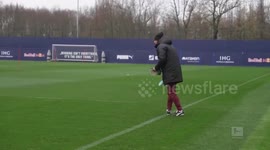 Leipzig new head coach Low takes first training session