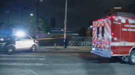 US, Los Angeles: Hollywood Driver Slams Into LASD Unit at Deptuty Involved Shooting Scene