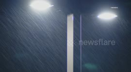 US, Los Angeles: San Fernando Valley Overnight Rain Part 2