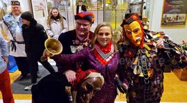Germany: German Boxing Champion Regina Halmich receives the golden Jesters Bell at  Europa-Park in Rust
