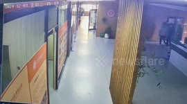 China: Girl Suddenly Slips and Falls in Front of Everyone