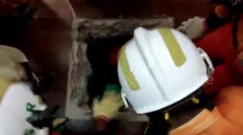 Firefighters burst into applause as Myanmar earthquake survivor is rescued from collapsed hotel