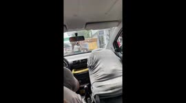 Unusual way of loading packages on a motorcycle in Mexico