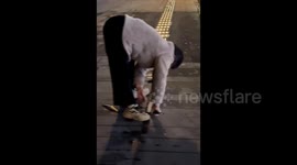 Woman, 62, arrested after being caught removing metal strips from roads in order to sell on