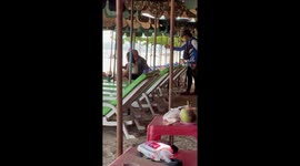 Tourist shouts at beach vendor over jet ski rental dispute in Thailand