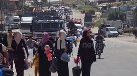 Palestinians flee Khan Younis on second day of Eid Al-Fitr