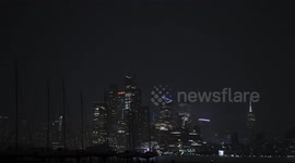 US: Lightning illuminates Manhattan as thunderstorm hits NYC