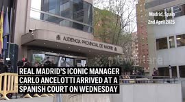 Carlo Ancelotti on trial - Real Madrid's iconic head coach arrives at court charged with alleged tax fraud