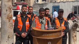 Palestinian medics in Rafah found hands bound with bullet wounds to heads: Civil Defense (1)