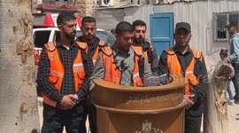 Palestinian medics in Rafah found hands bound with bullet wounds to heads: Civil Defense (2)