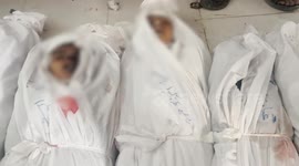 Palestine: Relatives bid farewell to Palestinians killed in Israeli airstrike on UNRWA clinic in Gaza