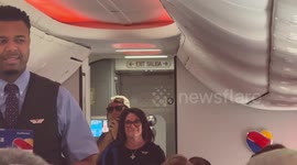 Flight Attendant Raps Safety Instructions