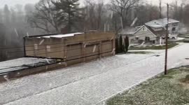 US: Severe Storms Bring Hail to Western Pennsylvania