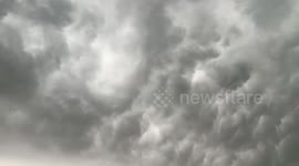 US: Storm clouds move through north Fort Worth