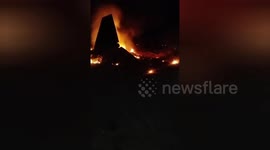Indian Air Force jet crashes during night training killing pilot