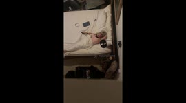 Sibling prank on mom in Waco, Texas, USA