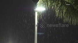 US, Los Angeles: San Bernardino Evening Rain