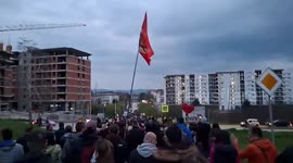 Serbia: Massive march takes place in Kragujevac