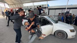 Israeli attack on tents of displaced Palestinians in southern Gaza Strip