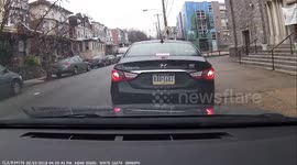 Parked and backed into by Hyundai Sonata in front of me at a standstill