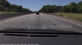 Long video of continuous dangerous driving and an eventual crash