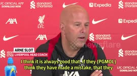 'It is good that PGMOL acknowledged their mistake' - Arne Slot reflects on James Tarkowski's foul on Alexis Mac Allister