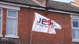 Protest led by UKIP leader Nick Tenconi after Easter was cancelled at a Norwood Primary School in Eastleigh, UK for the sake of diversity.