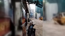 India: Heavy Flooding Paralyzes Banjara Hills in Hyderabad, India
